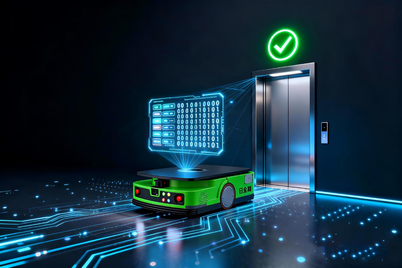 AGV如何实现“自主呼叫”电梯？揭秘三大行业智能搬运新方案
